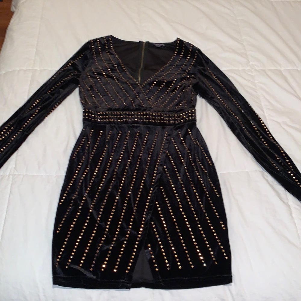 Black short dress